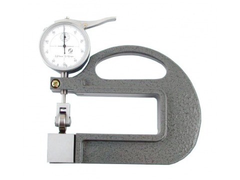 Толщиномер индикаторный стрелочный роликовый (0-10мм), цена дел. 0,01мм, L100мм CNIC (581-101) 27358