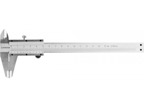 Штангенциркуль STAYER “PROFI”, метрическая шкала, с глубиномером, нержавеющая сталь, 150мм 3442_z01